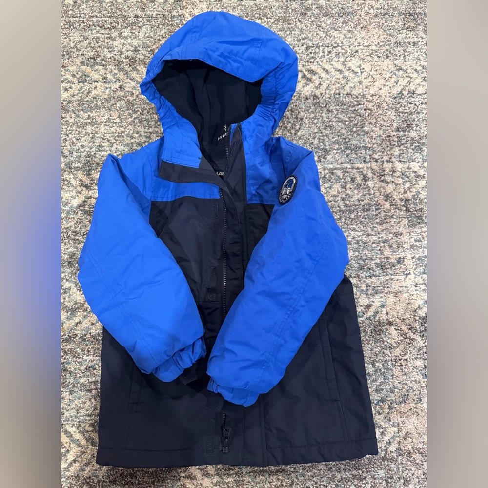 Lands' End Kids Blue and Black Puffer Jacket